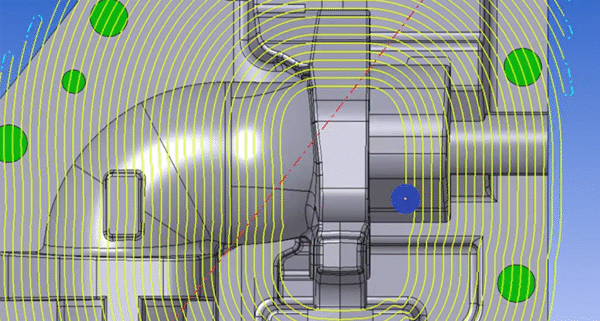 Concentric Pattern in Global Roughing Concentric Pattern in Global Roughing